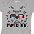 thumbnail image 4 of Inktastic Pawtriotic with French Bulldog  in American Flag Sunglasses Boys or Girls Baby Bodysuit, 4 of 5