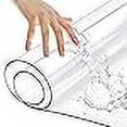thumbnail image 3 of Rectangular Pvc Office Desk Mat - Clear Plastic Top Pad For Side Table Writing Desk Meeting Table - Crystal Waterproof Furniture Screen Protection - 12X48 Inch Heavy Duty 1.5Mm Thick, 3 of 4
