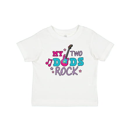 

Inktastic My Two Dads Rock with Guitar Girls Toddler T-Shirt