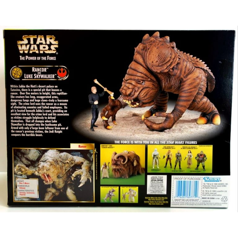 Star Wars Large Set- Power of The Force Rancor & Luke Skywalker