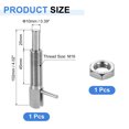 thumbnail image 2 of Uxcell Retractable Indexing Plunger Pin, l Spring Plunger Stainless Steel Spring Loaded Latch Telescopic Locking Pin with Nut 1 M16, 2 of 6