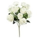 thumbnail image 3 of Flores artificiales rosas flores de boda para ramo decoración de boda blanco, 3 of 9