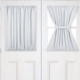 thumbnail image 3 of Cortina De Ventana De Puerta Francesa Soledad Panel de cortinas de puerta francesa 54 Blanco, 3 of 5