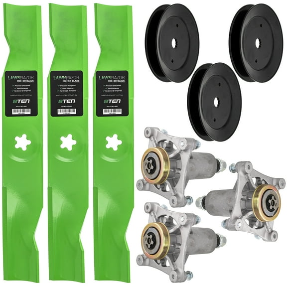 8TEN Blade Spindle Pulley Kit for Husqvarna 532187281 48-inch Deck MK1009715