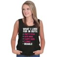 thumbnail image 4 of Funny What I Look In Guys Beagle Dog Womens Plus Size Graphic Tank Top Brisco Brands 3X, 4 of 5