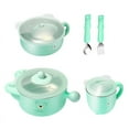 thumbnail image 1 of Labymos Baby Feeding Set YOUHA 5 Pcs Baby Tableware Set Including 2 Suction Bowls 1, 1 of 8