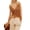 Orange, variant on Women Sequin Top Rhinestone Sparkle Sleeveless V Neck Camisole Open Back Summer Party Clubwear