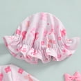 thumbnail image 6 of Okbabeha Baby Girls One Piece Swimsuit Zip Rash Guard with Hat Set Swimwear Ruffled Newborn Bathing Suit, 6 of 8