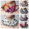 thumbnail image 3 of Women Neck Scarves Thin 2PCS Faux Pearl Soft Decorative Head Wraps Circle scarf, 3 of 10