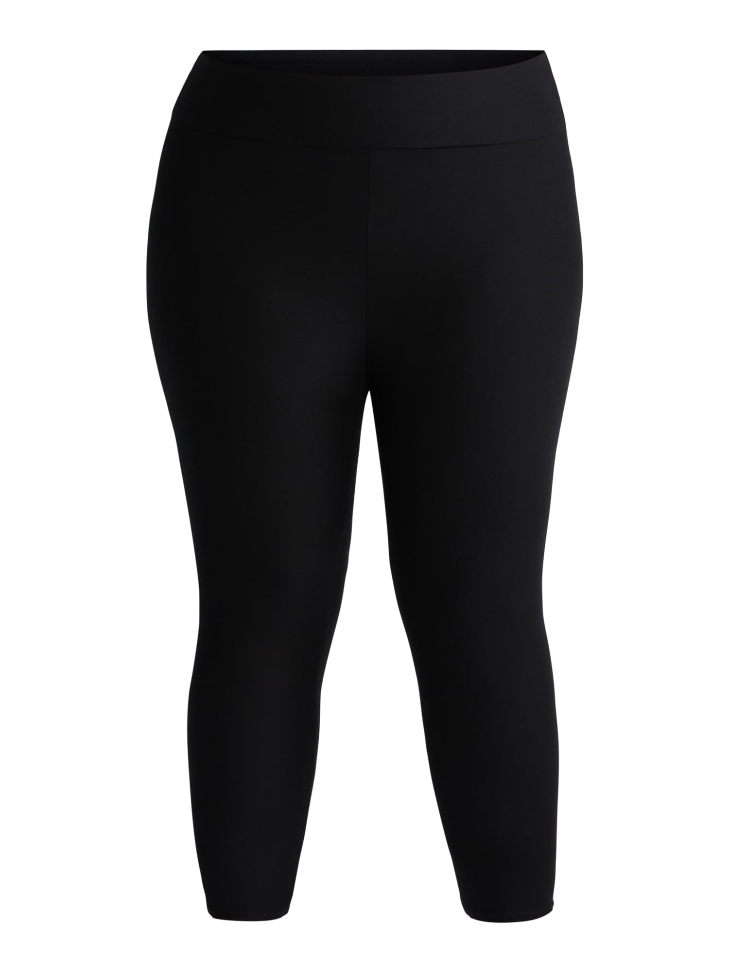 Terra & Sky's Women's Plus Capri Leggings, 2-Pack
