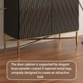 thumbnail image 5 of Clihome Modern Accent Storage Cabinet with 2 Doors, Buffet Sideboard, Black, 5 of 6