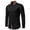 Black, variant on KeShDi White Button Down Shirt Men Men Casual Patchwork Button Long Sleeve Turn-down Collar Blouse Shirt White 2X