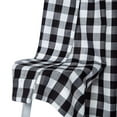 thumbnail image 7 of Buffalo Check Textured Grommet Window Curtain Panels for Kitchen Living Room Bedroom Farmhouse Window Treatment Drapes, 37 x 63 inch,Black/White, 2 Panels, 7 of 7