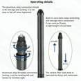 thumbnail image 3 of Ultra Long 3M /118 Inch Extension Carbon Fiber Invisible Selfie Stick for Insta360 X4 Insta 360 X3 ONE X/ONE X2/ ONE R ONE RS X3 R X Camera, Silver, 3 of 9