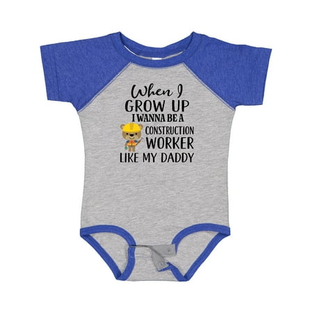 

Inktastic Future Construction Worker Like Daddy Gift Baby Boy Bodysuit