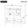 thumbnail image 4 of 30" Bathroom Vanity with Sink, Freestanding Vanity Cabinet with Door & 3 Drawers, Solid Wood Bathroom Cabinet, Space-Saving Design, for Bathroom, Light Green, 4 of 9