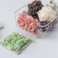 thumbnail image 6 of Sahpxhe 2-In-1 Drawstring Bath Sponge,Exfoliating Washcloth Portable Shower Loofah,Include 1 Hook(Random Color）For Face and Body Cleansing,6.8X6.8in Coffee, 6 of 6