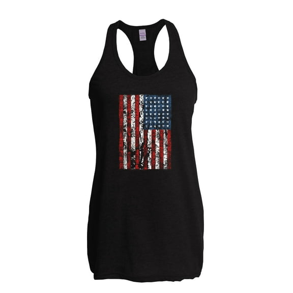NIB - Women's Racerback Tank Top - American Flag 4th of July