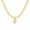 Letter D, variant on Initial Necklace for Women Tiny Letter Small Pendant Snake Chain Gold Plated Stainless Steel Simple Dainty Personalized Cubic Zirconia Delicate Jewelry Gold Letter T