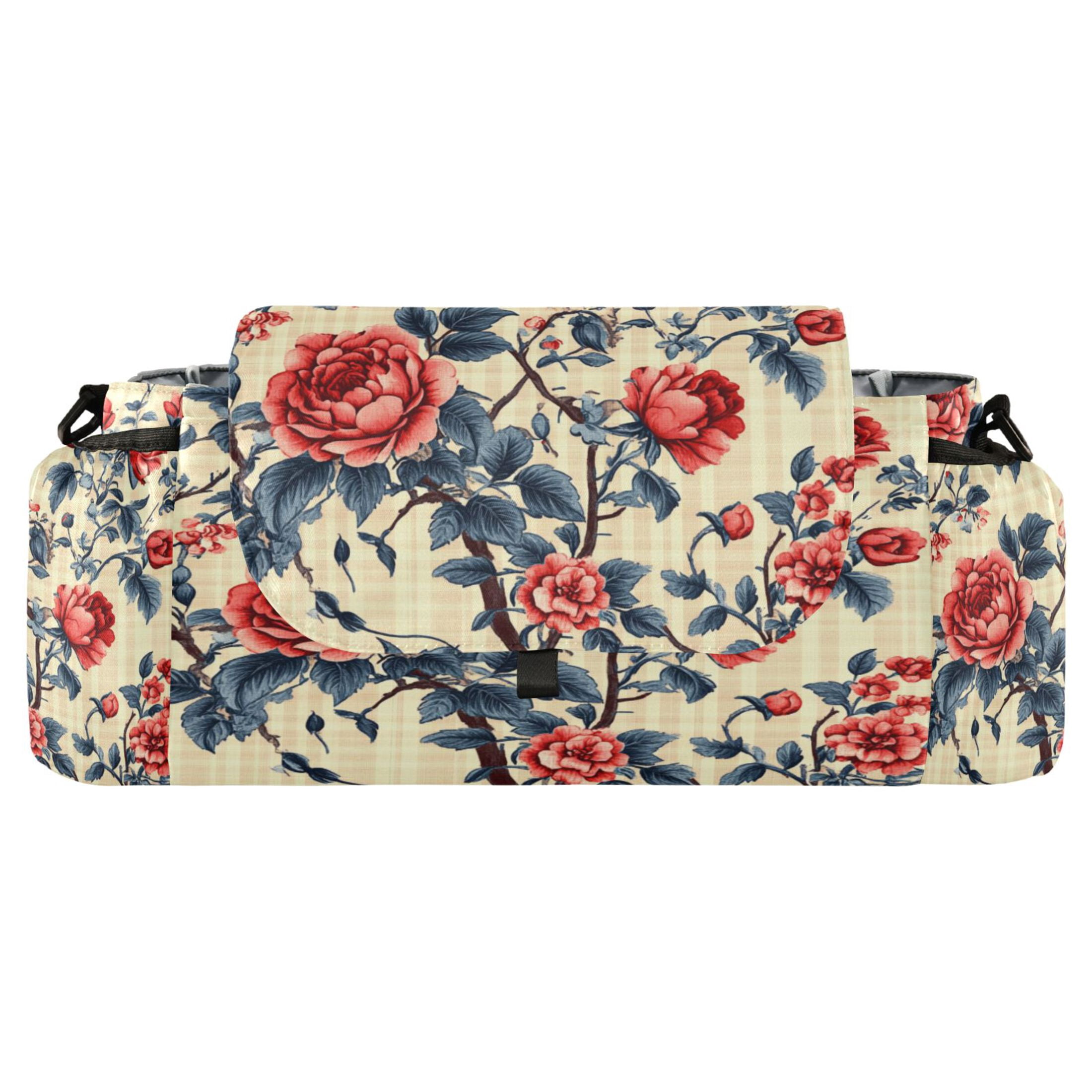 DIXRUYEE Stroller Organizer Roses in Bloom Printed