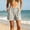 A443 Beige, variant on Women's Casual Summer Shorts High Waisted Pleated Front Lightweight Comfortable Beach Pants with Pockets Flattering Lounge Holiday Wear Breathable Loose Fit