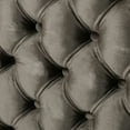 thumbnail image 5 of Hunter Velvet Upholstered Queen/ Full Headboard, Grey and Black Steel, 5 of 7