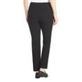 thumbnail image 3 of Hilary Radley Women's Ponte Pull-On Mid Rise Slim Leg Pants (Black/XX-Large), 3 of 6