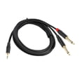 thumbnail image 4 of 3.5 mm para doble cable de divisor de audio de 1/4 pulgadas con cable de audio estereo de doble aislamiento de protección para la computadora del 200 cm, 4 of 8