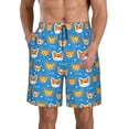 thumbnail image 1 of Fotbe Corgi Dog Face Trajes de Baño Estampados para Hombre, Shorts de Verano de Secado Rápido, Ropa de Playa, Bañadores-Small, 1 of 6