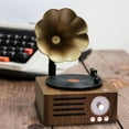 thumbnail image 3 of Altavoz De Gramófono Retro, De Sonido, Tocadiscos, Altavoz Estéreo, Bocina De Cobre Portátil, Frecuencias Medias Altas Precisas, Multifuncional Para Hotel, 3 of 7