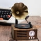 thumbnail image 3 of Jugador de Discusión Altavoz Estéreo, Tonos Ricos Portátiles Altavoz de Gramófono Retro de Madera de Sonido Precisa Altas FRECUENCIAS PARA HOTEL, 3 of 7