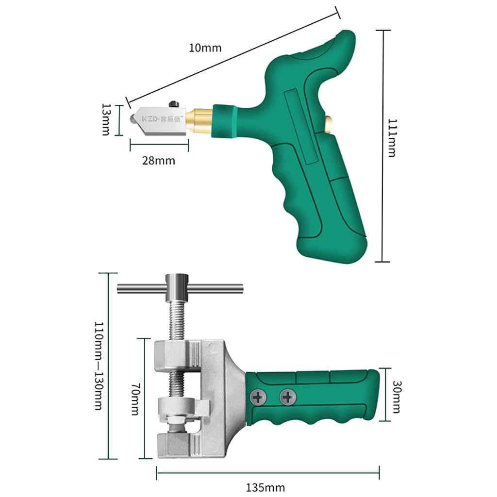 MOMOJIA Handheld Tile Cutter Divider Glass Cutter Opener Mirror Quick Opening Breaker Tile Cutter Accessory Set