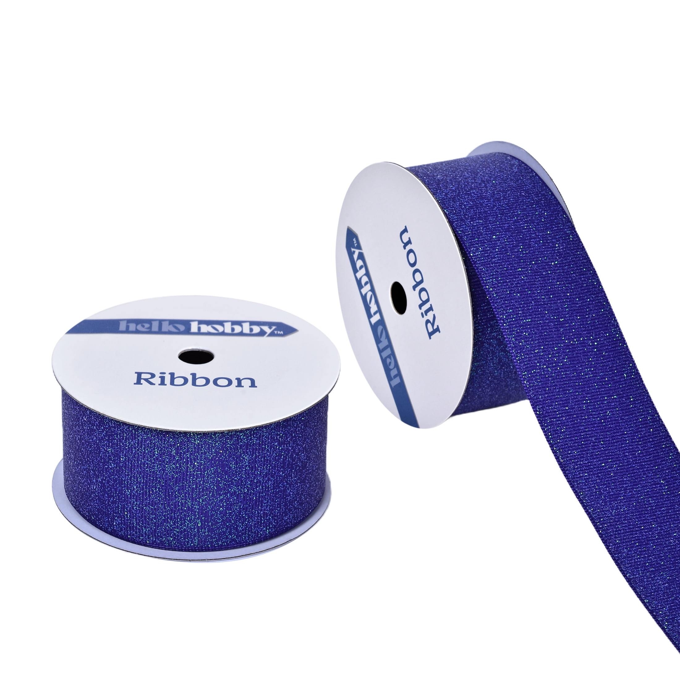 Gwen Studios 1.5" Sparkle Purple Grosgrain Ribbon, 7 Yards