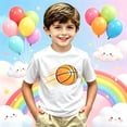 thumbnail image 2 of JAJAHO Boys Graphic Tees Basketball Printed Short Sleeve Crew Neck Loose Fit T Shirt For Kids 2-13Y, 2 of 4