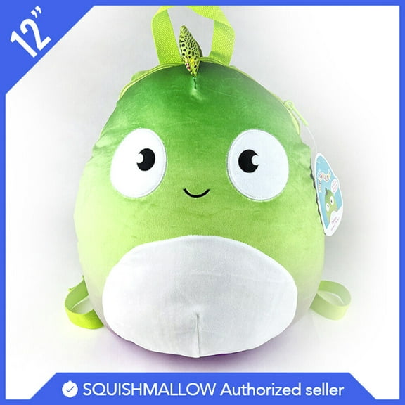 Squishmallow Kellytoy Plush Denton the Chameleon 12" Inch Backpack NWT NEW
