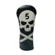 thumbnail image 2 of Cubierta de la cabeza del palo de golf Protector de la cubierta de la cabeza Equipo del golfista, elegante bordado del del cráneo con número Numero 5 Baoblaze Cubierta de la cabeza del palo de golf, 2 of 8