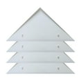 thumbnail image 1 of jinwen 4 Pieces Foosball Table Corner Ramps Guards Pool Table Side Corner Protector white, 1 of 9