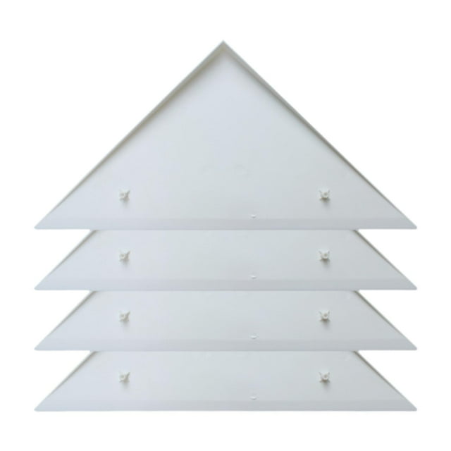 jinwen 4 Pieces Foosball Table Corner Ramps Guards Pool Table Side Corner Protector white