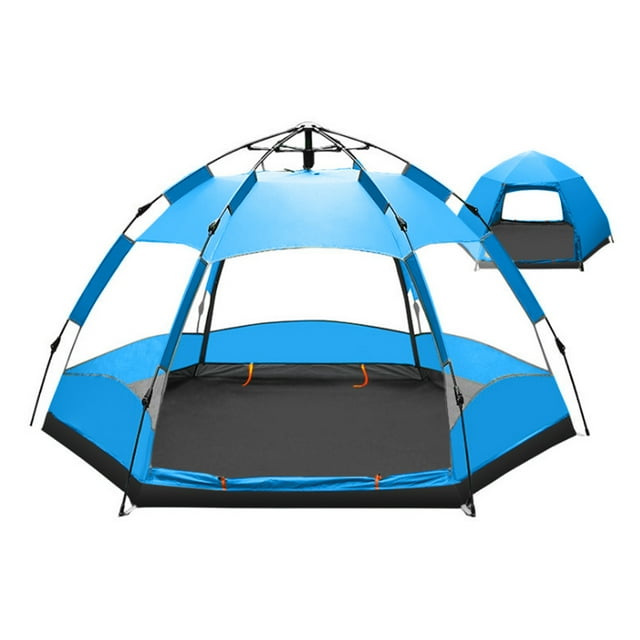 Instant Pop-Up Tent Waterproof Double-Layer Automatic Dome Tent Backpacking Travel Tent Suitable for 5-8 People
