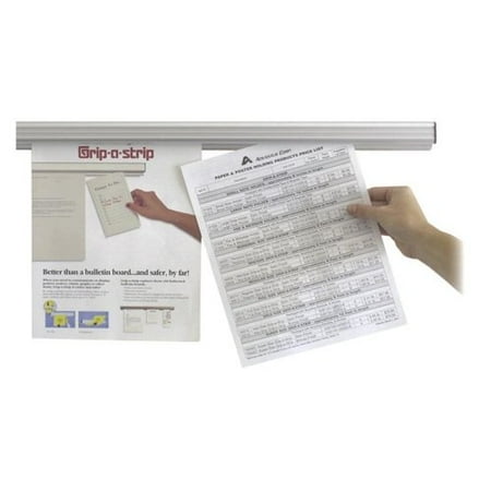 Advantus Corp. Message Holder, Double-sided Tape, Brackets/Screws, 3', Satin