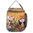 thumbnail image 3 of Phineas And Ferb Portable Lunch Bag, Insulated Lunch Box Reusable Lunch Totes Bag for Camping Hiking Travel Picnic, 3 of 8