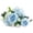 Blue, variant on Artificial White Peony And Hydrangea Bouquet 11.8 Inch Lifelike Fake Flower Arrangement With Greenery For Wedding Table Centerpiece Home Office Decor