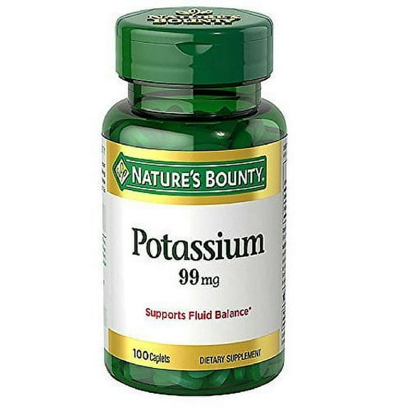Nature's Bounty Potassium Essential Nutrient Fluid Balanced, 100ct, 3-Pack