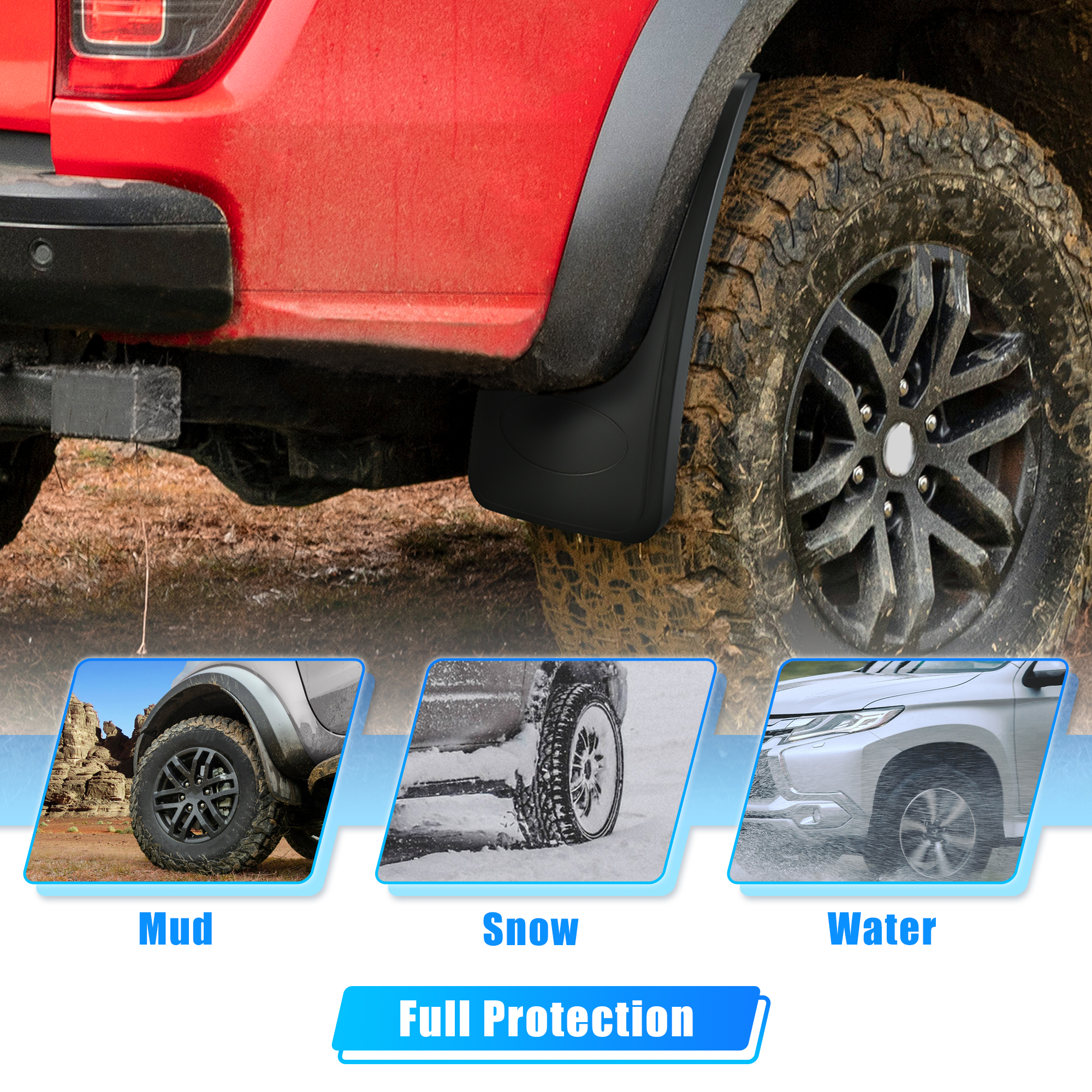 Buy Unique Bargains for Ford F150 2021 Guard Car Mud Guards Splash Set Front Rear ML3Z16A550AA