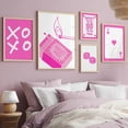 thumbnail image 3 of Póster de póker Y2k para decoración del hogar, pintura en lienzo minimalista, arte de pared Retro de moda rosa, estética divertida, Lucky You, habitación de niña, 3 of 4