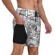 thumbnail image 2 of Balery Country Farm Scene Bañador para hombre, shorts de playa de secado rápido con entrepierna y forro de compresión-XX-Large, 2 of 6