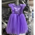 thumbnail image 2 of Little Flower Girl Tulle Tutu Dress Flutter Sleeve Princess Birthday Dress for 12M-8T, 2 of 5