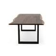 thumbnail image 4 of Modrest Taylor 102" Modern Solid Wood Dining Table in Dark Wood, 4 of 8