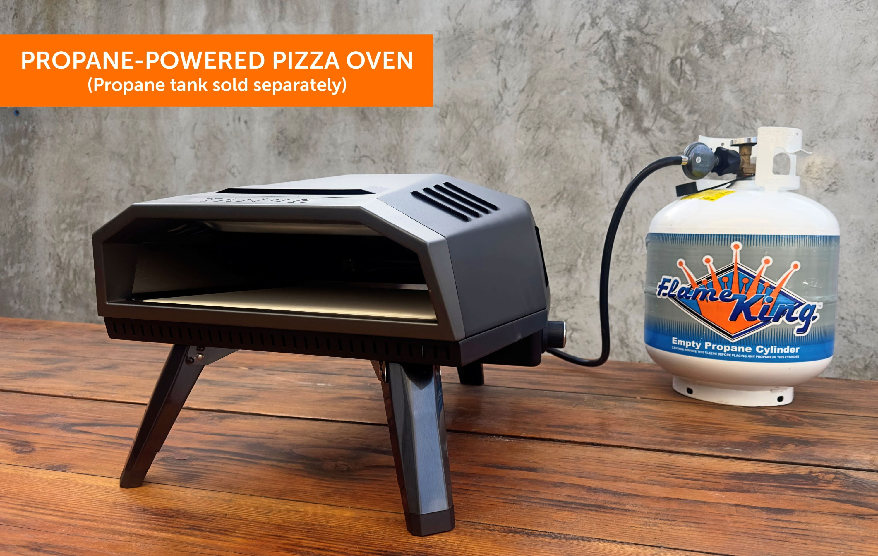 Flame King TANUR 12-inch Portable Outdoor Propane Pizza Oven for Camping & Outdoor Cooking, Gifts for Father