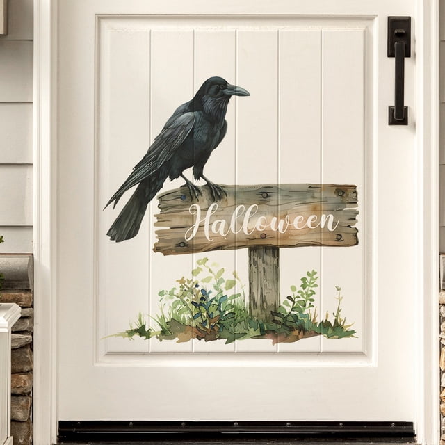Hallowen English Slogan Bedroom Study Door Stickers Background Decoration Wall Stickers